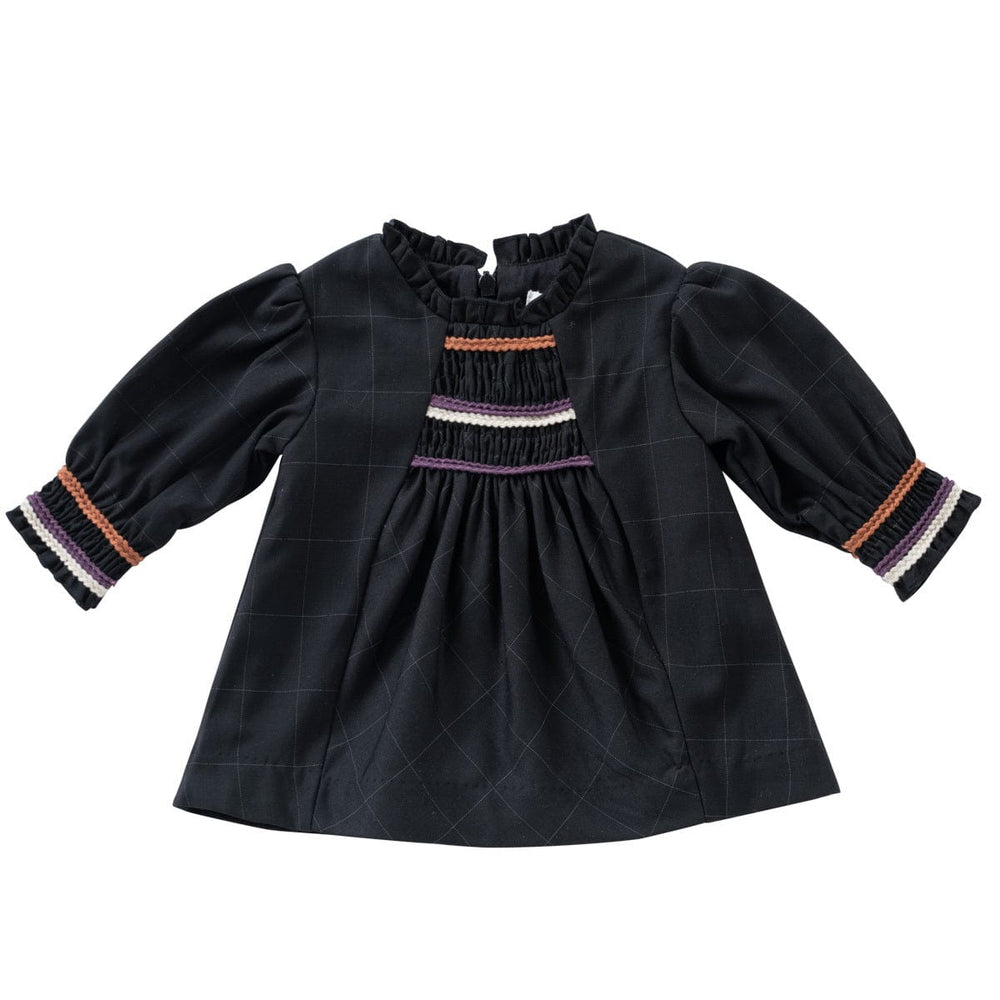 Smocked Stitch Top - Black