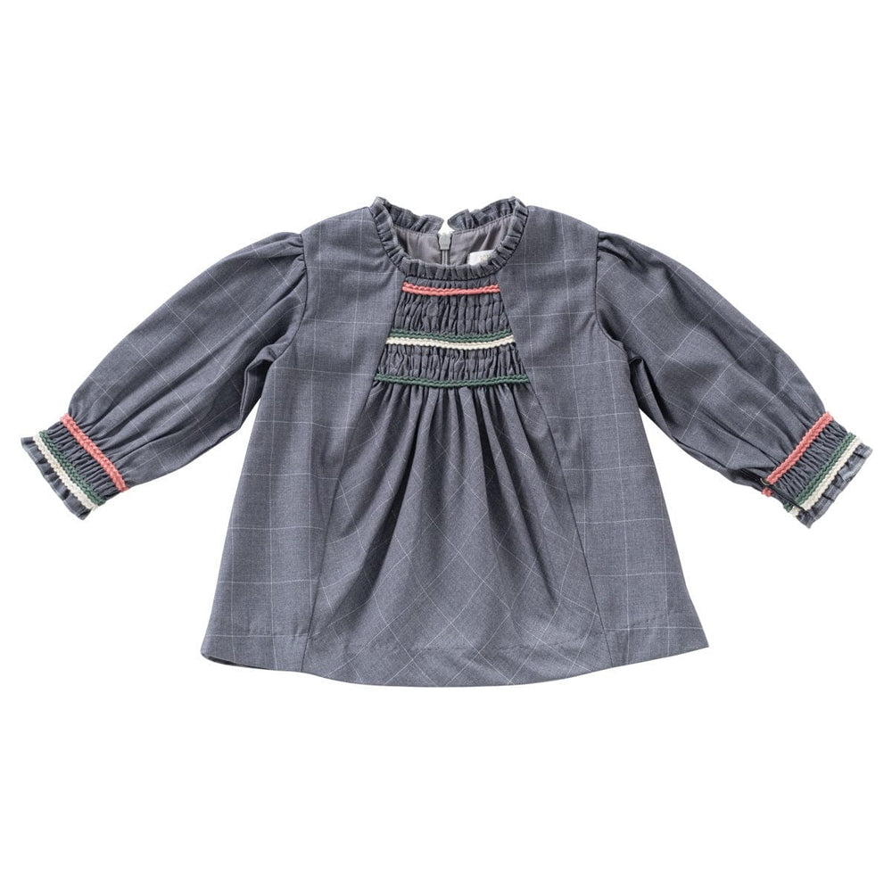 
                  
                    Smocked Stitch Top - Grey
                  
                