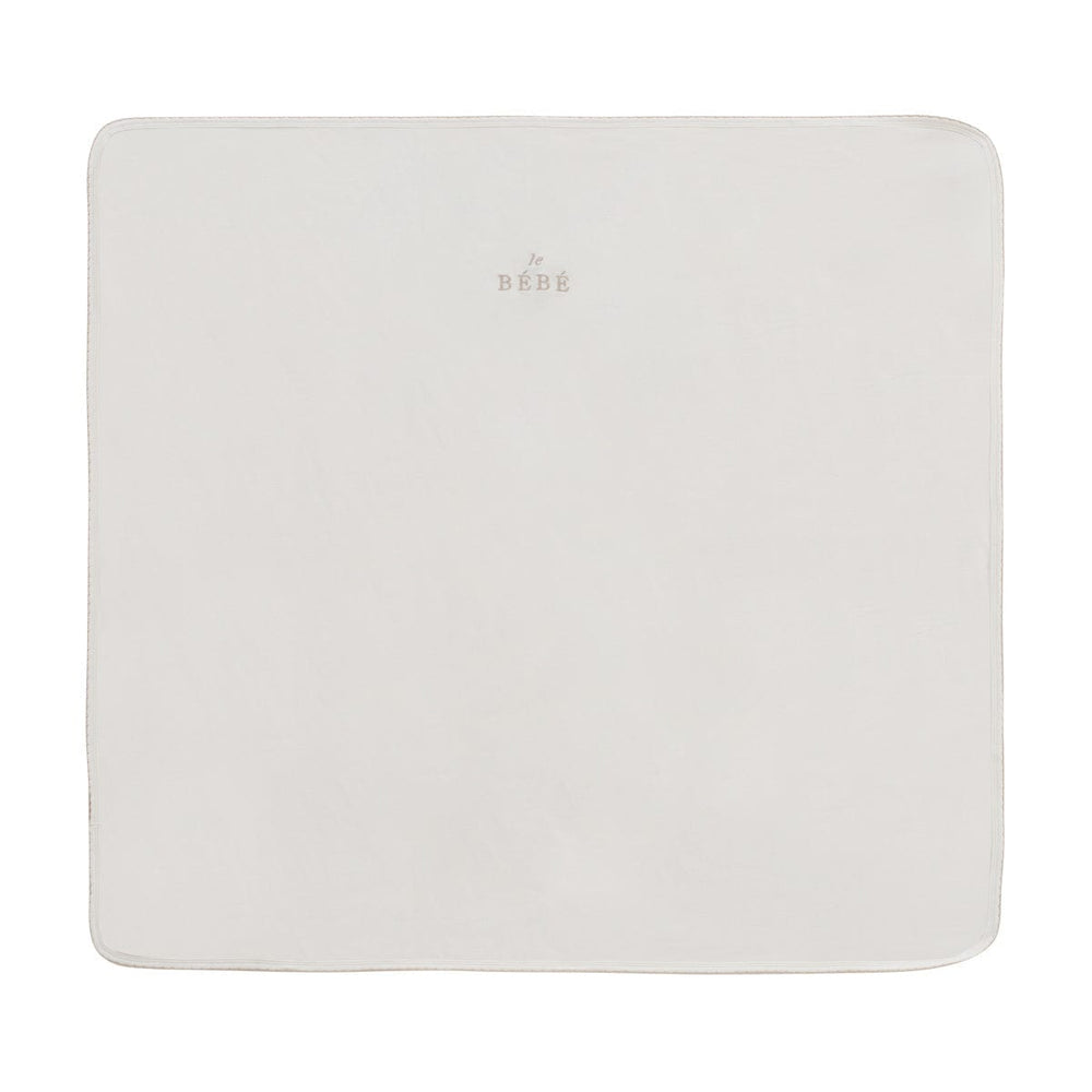 Bebe Embroidered Blanket - Stone