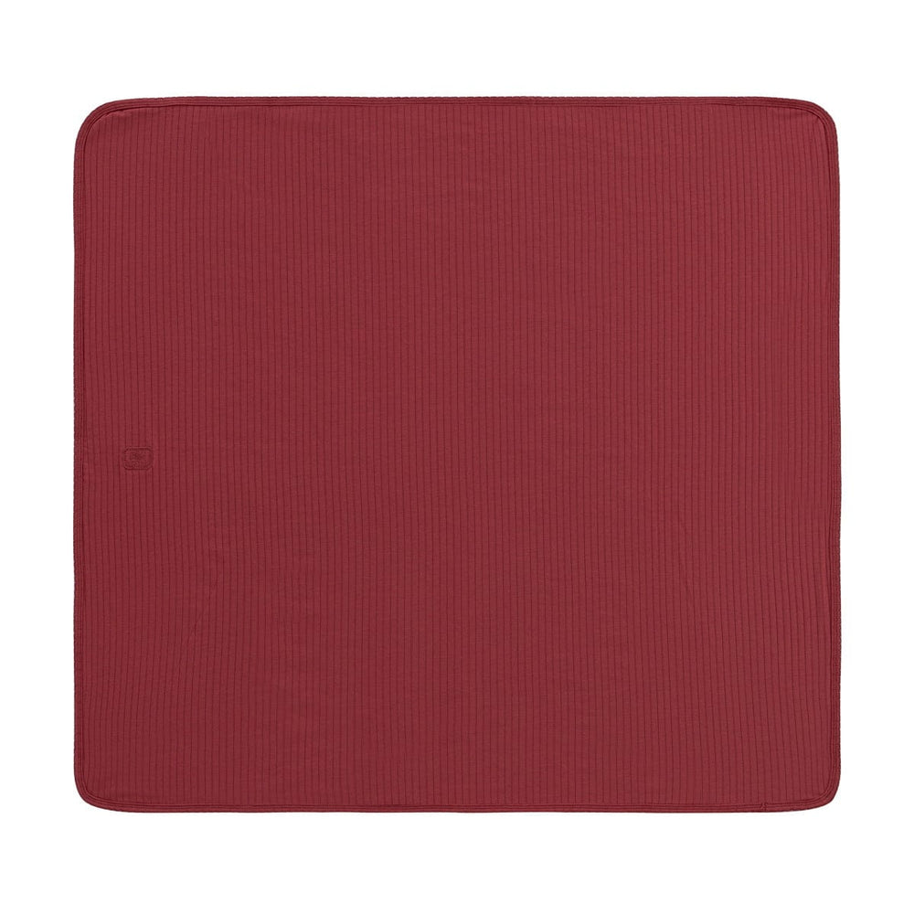Embroidered Rib Blanket - Pink