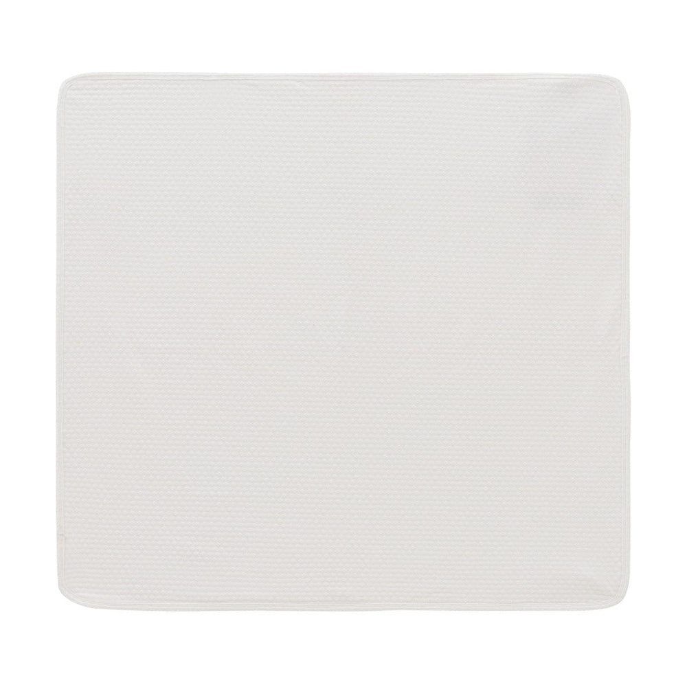 Knit Pointelle Blanket - White