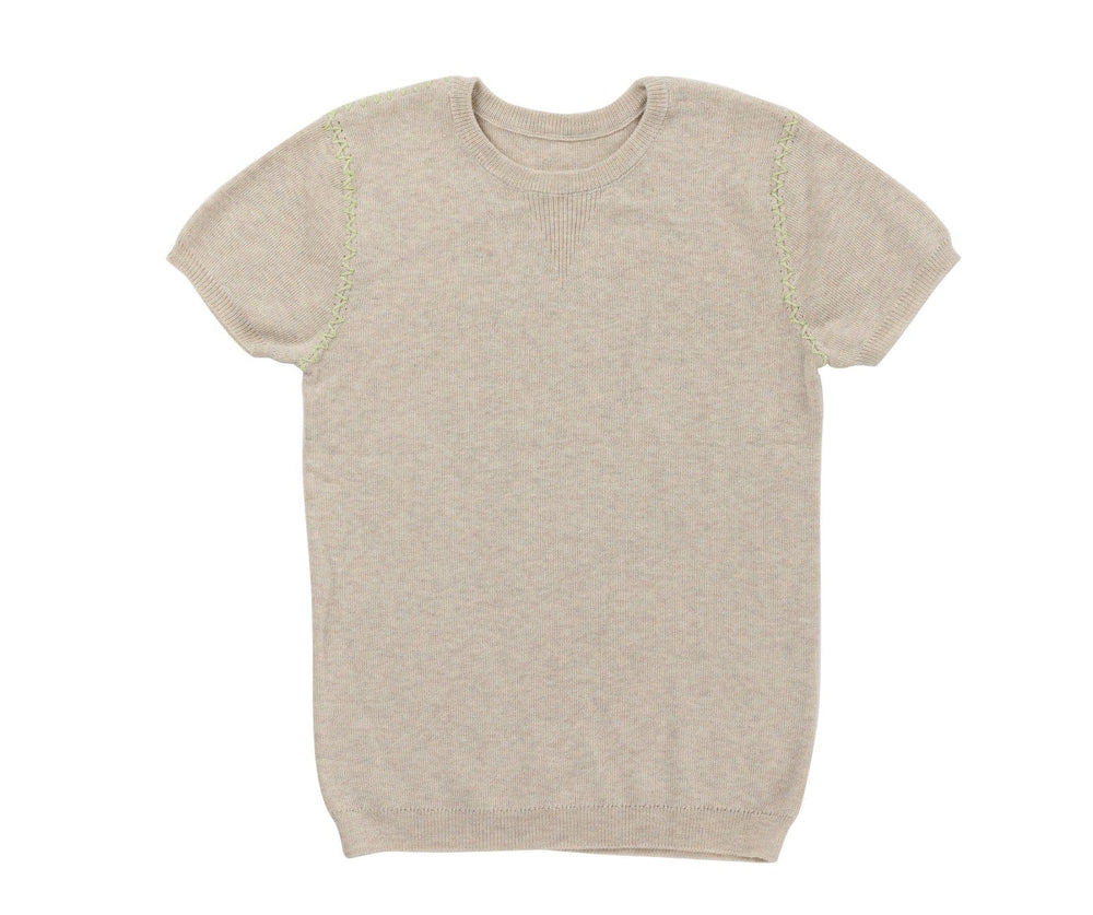 Enzo Solid Knit Top - Light Green