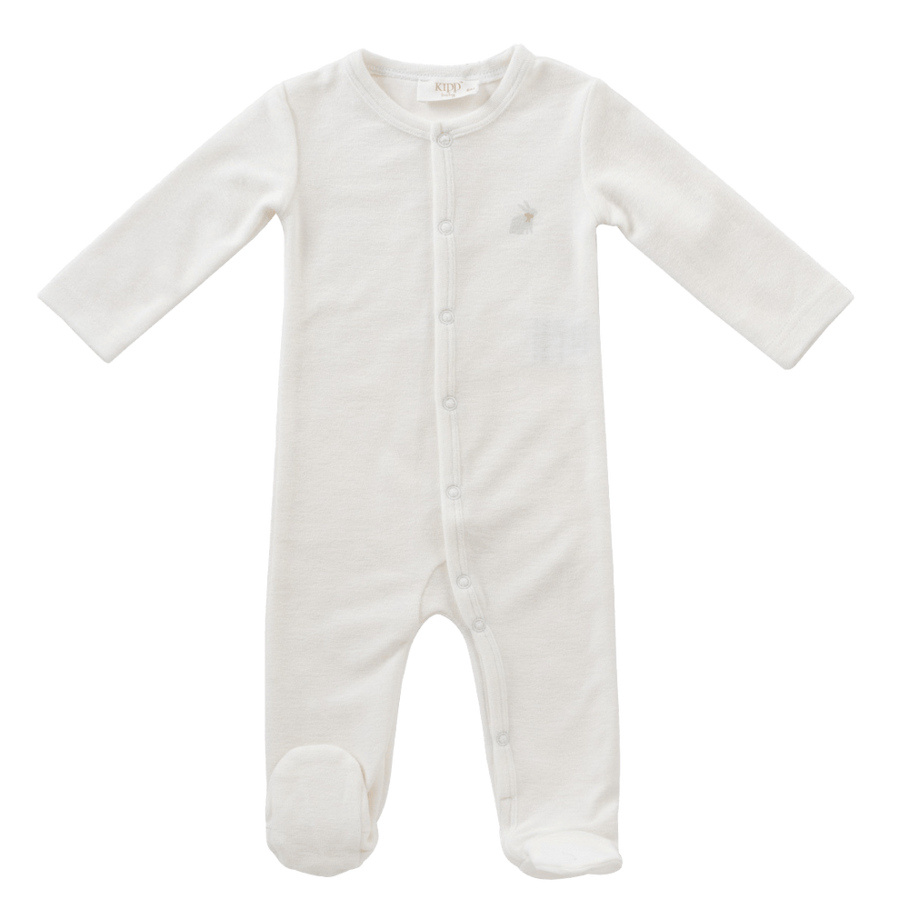 Bunny Terry Romper - Blue