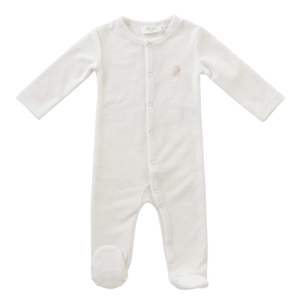 Bunny Terry Romper - Pink