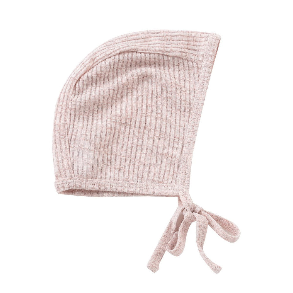 Slub Knit Bonnet - Pink