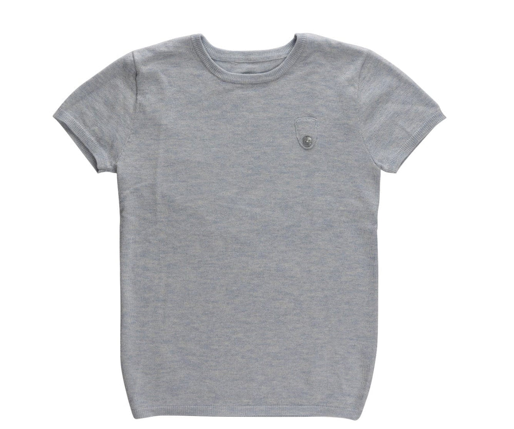 Classic Knit Top - Light Blue