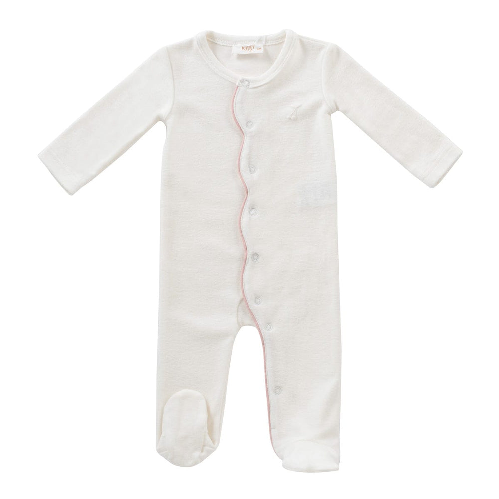 Scallop Terry Romper - Pink