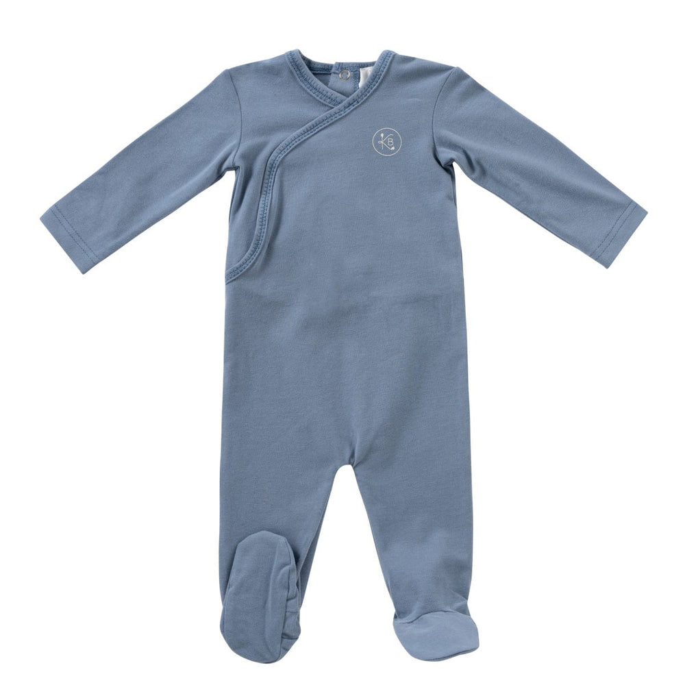 Logo Wrap Romper - Blue