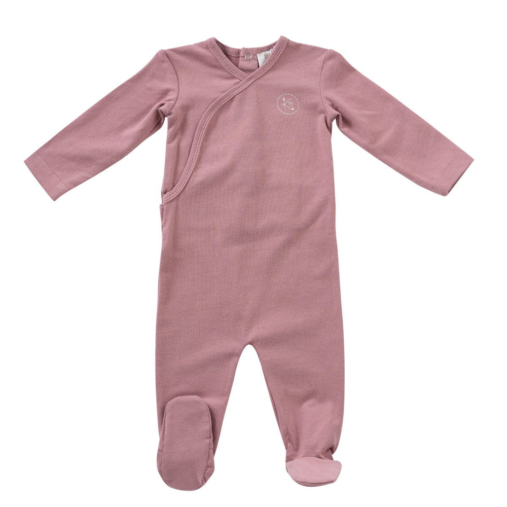 Logo Wrap Romper - Pink