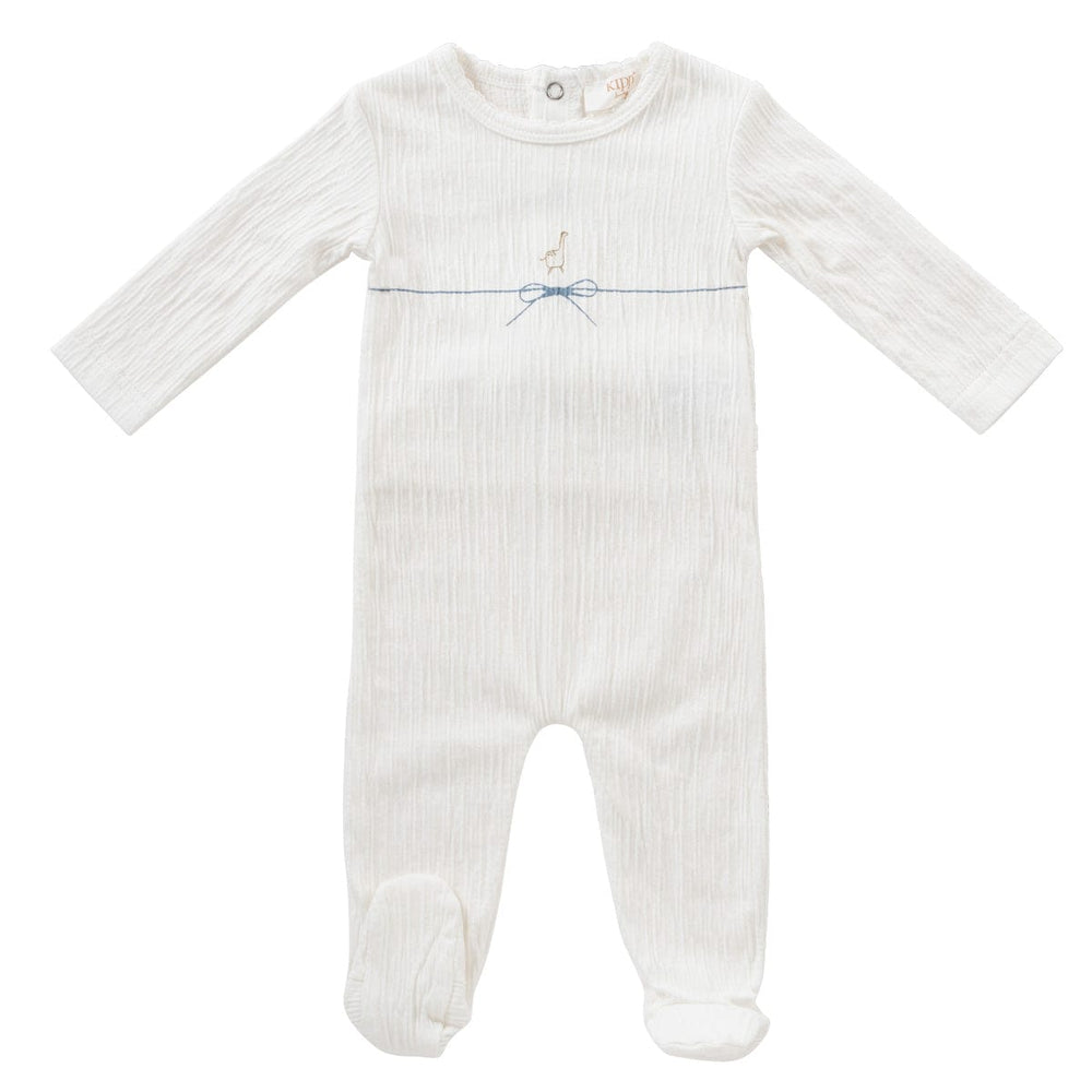 String Bow Romper - Blue