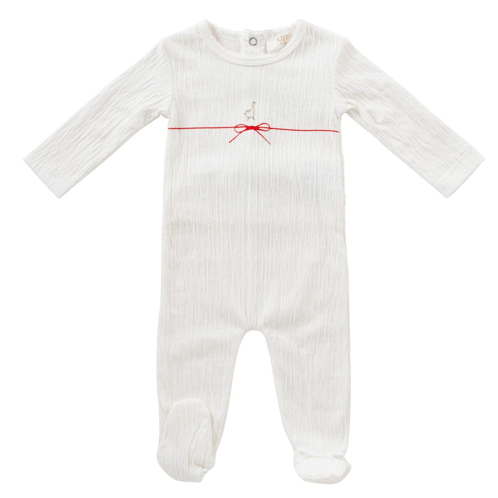 String Bow Romper - Red