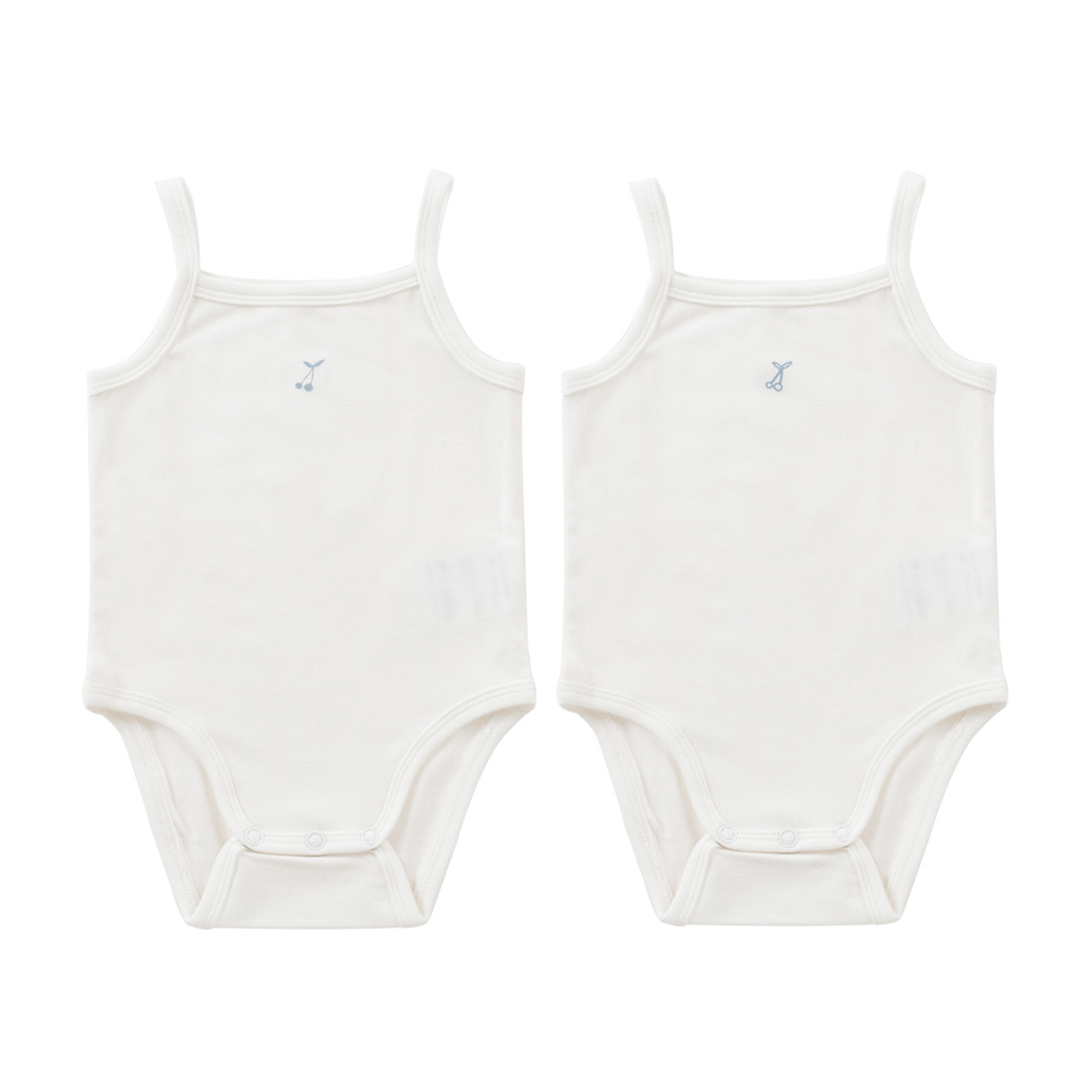 Cherry Onesie Set of 2 - Blue