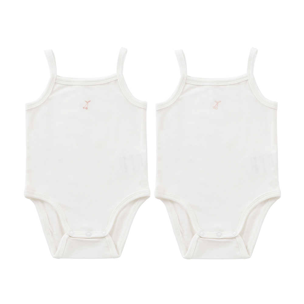 Cherry Onesie Set of 2 - Pink