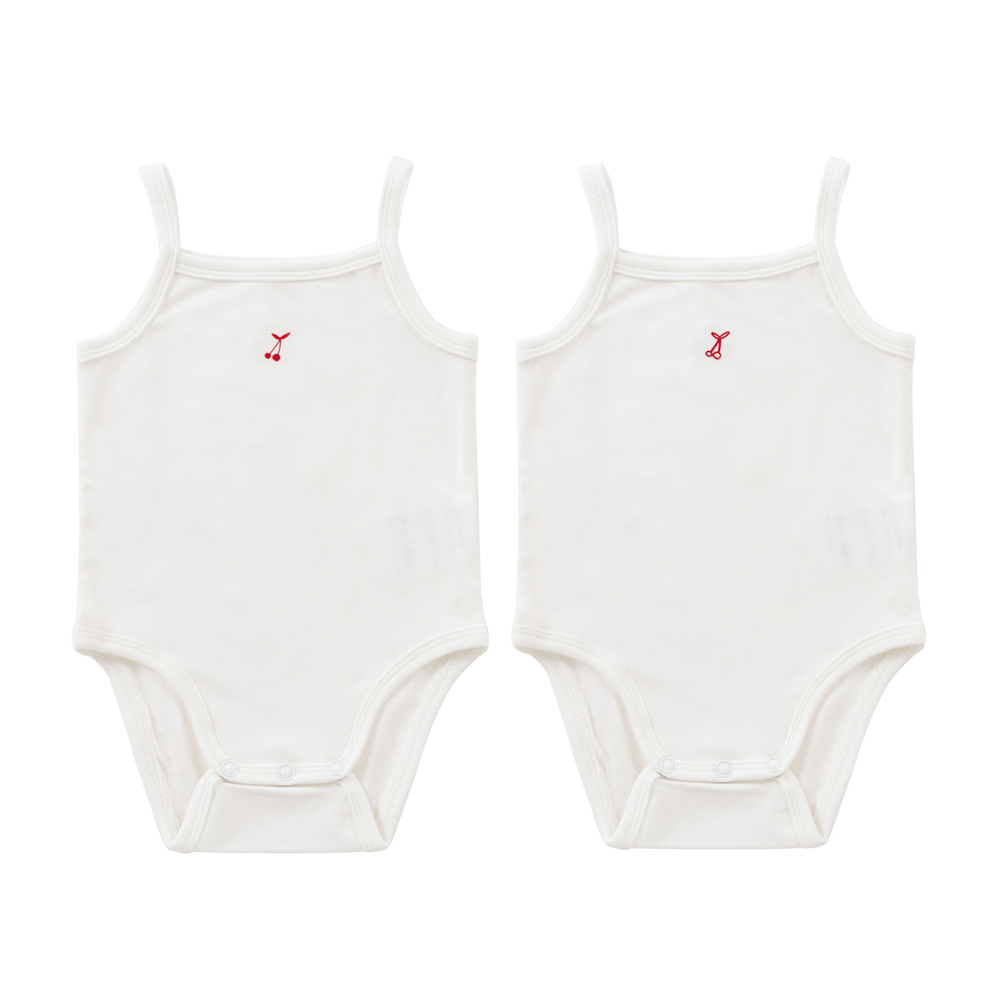 Cherry Onesie Set of 2 - Red