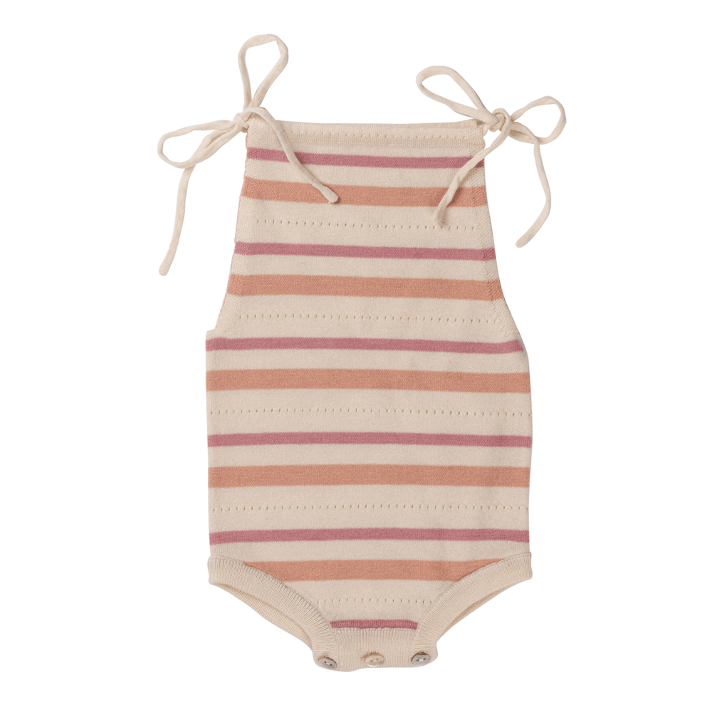 Stripe Knit Bubble - Blush