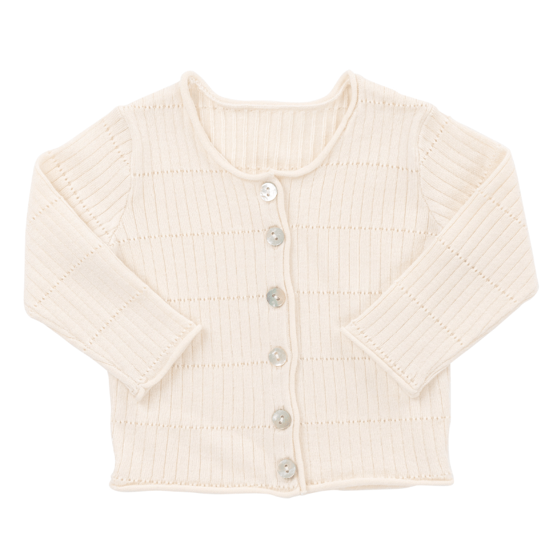Wide Rib Knit Cardigan