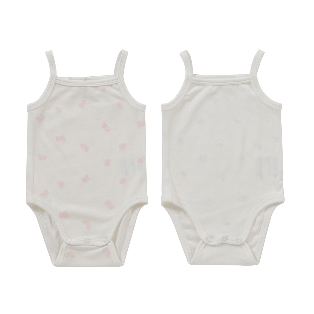 Butterfly Onesie Set of 2 - Pink