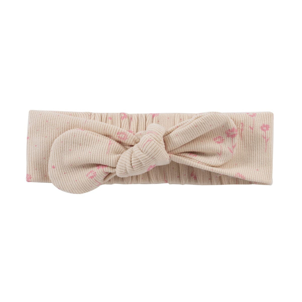 Floral Rib Headband - Pink