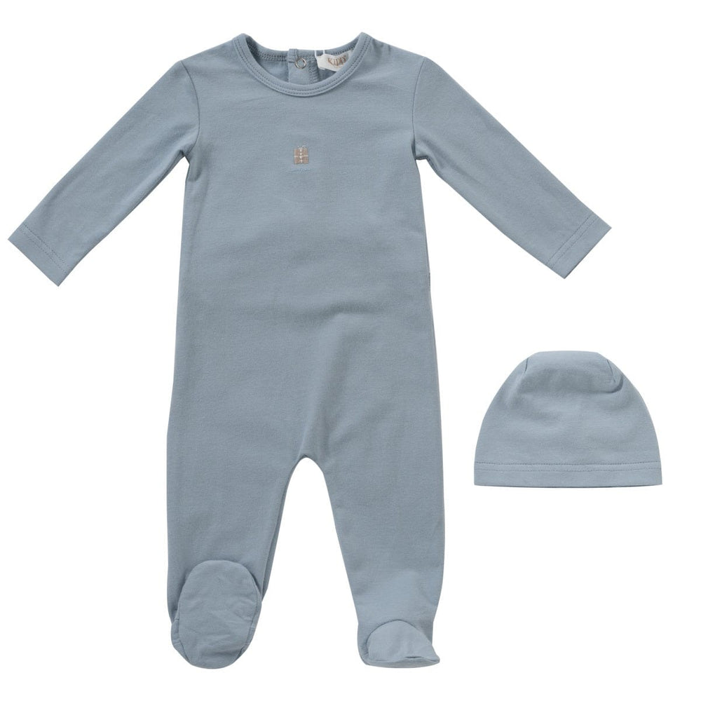 Gift Box Romper + Hat Set - Blue
