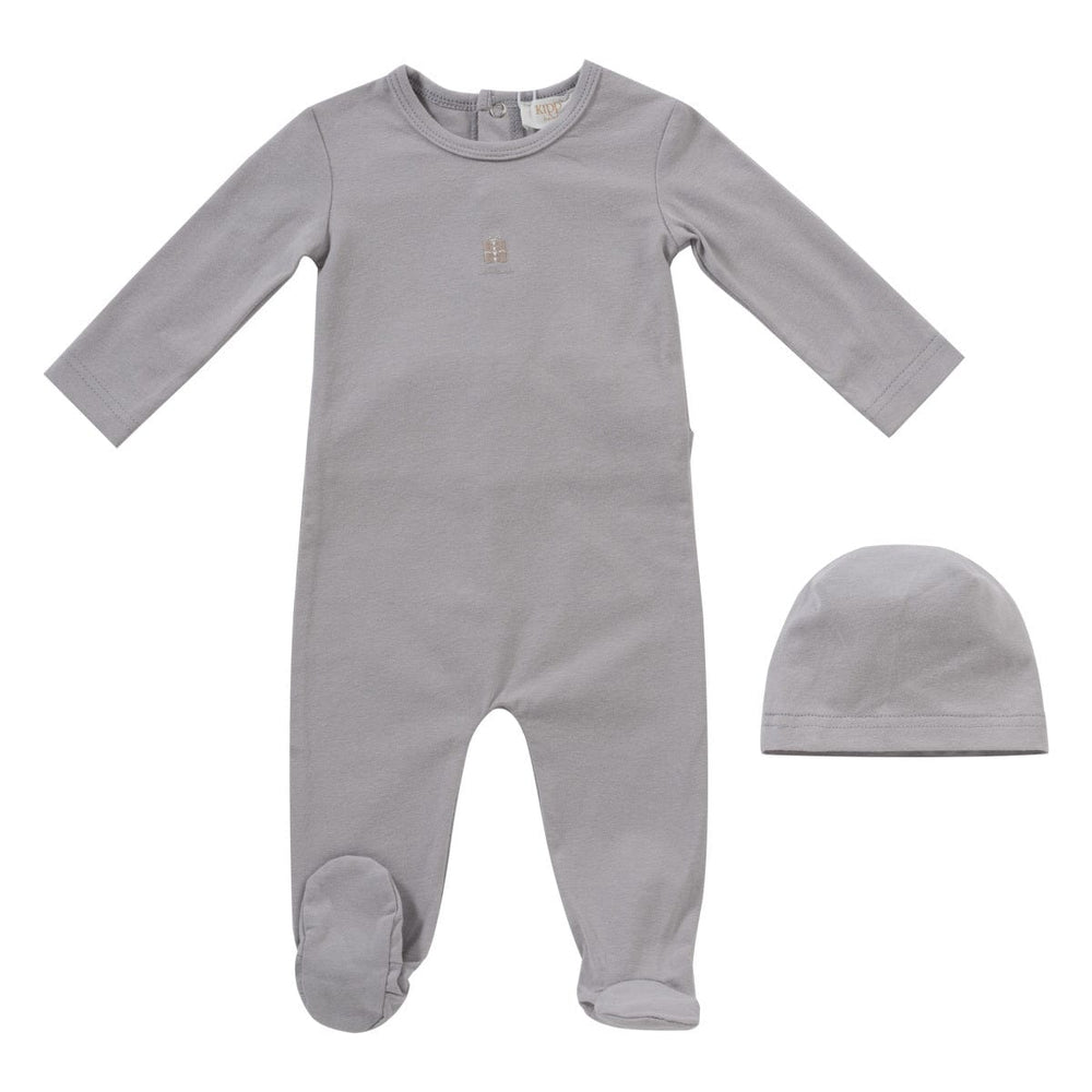 Gift Box Romper + Hat Set - Lavender
