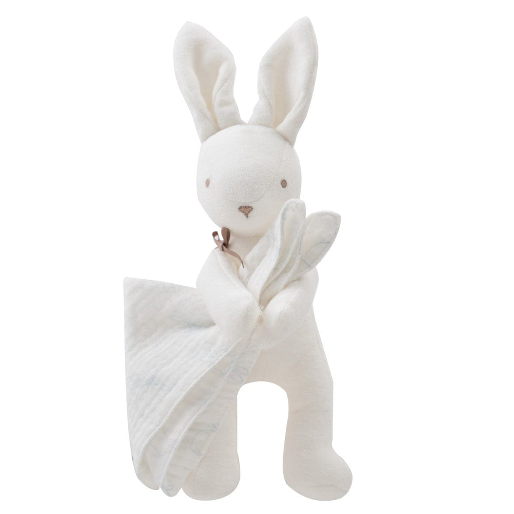 Bunny Plush Swaddle Toy - Blue