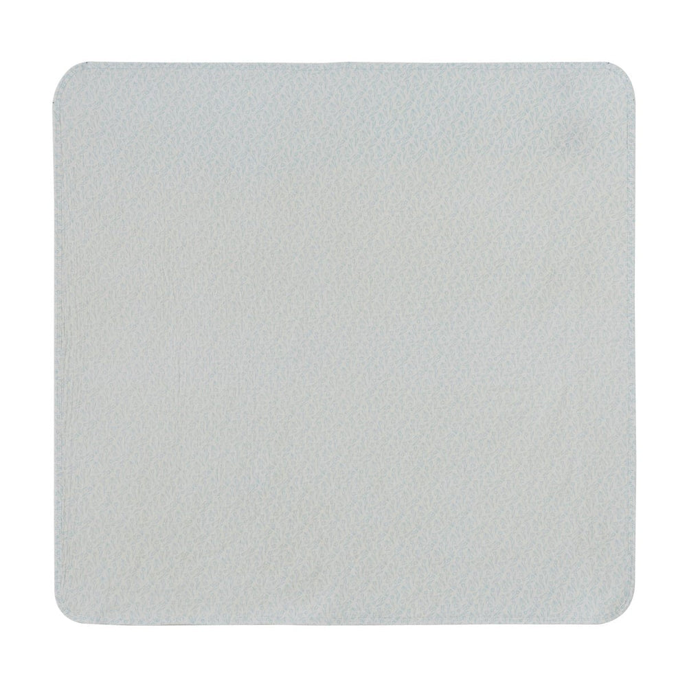 Tulip Blanket - White Blue