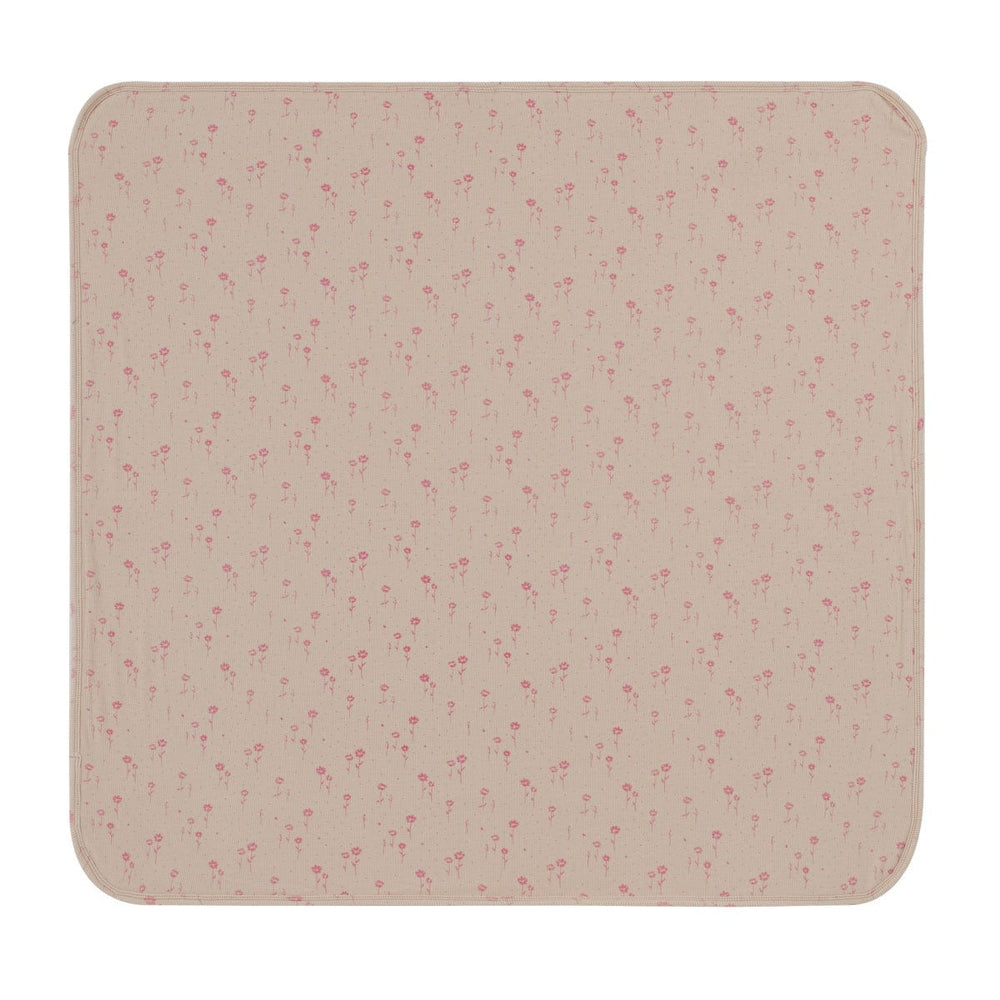 Floral Rib Blanket - Pink