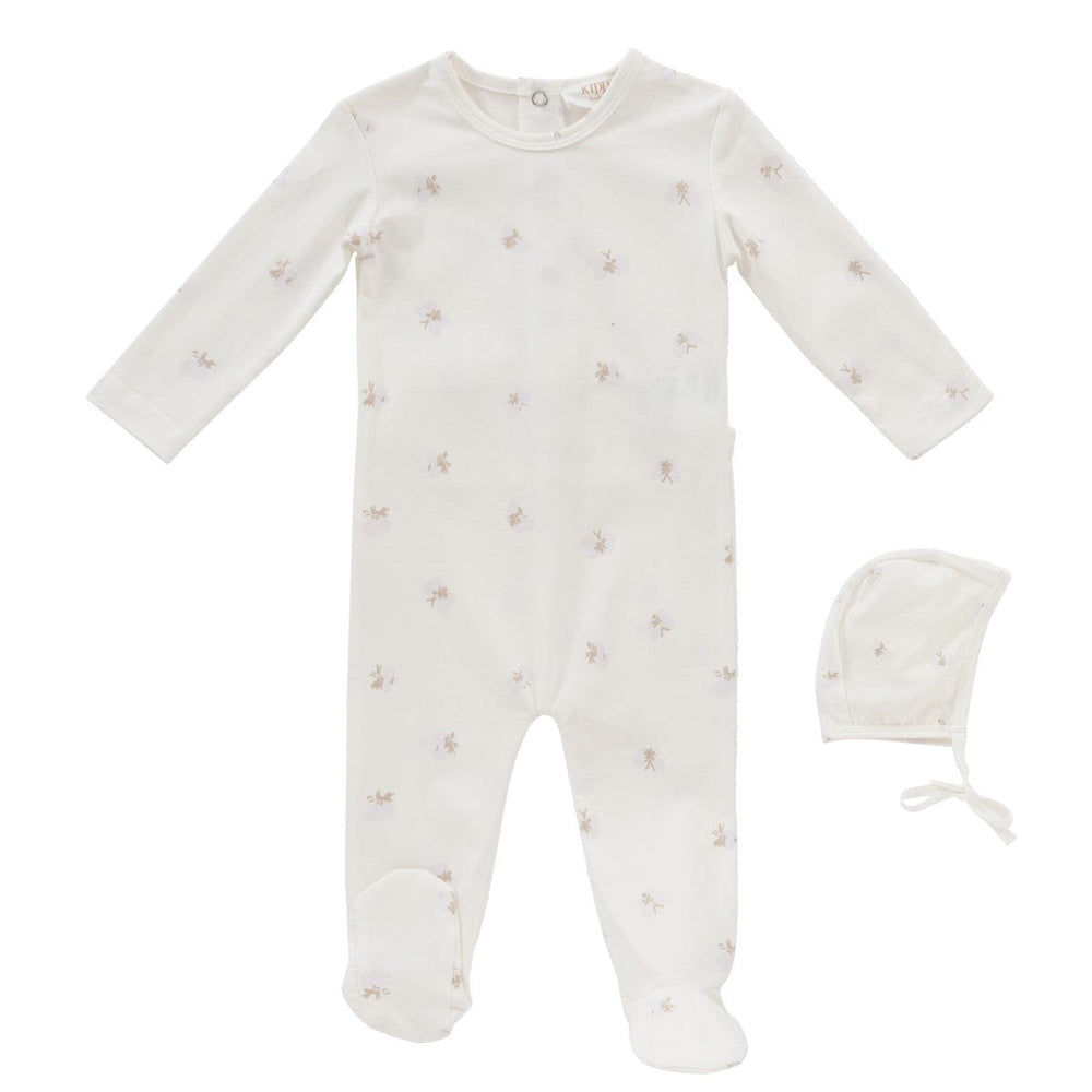 Butterfly Romper & Bonnet Set - Violet