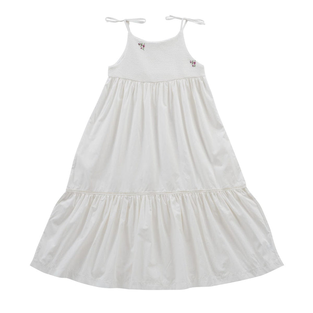 Audry Midi Sundress - White