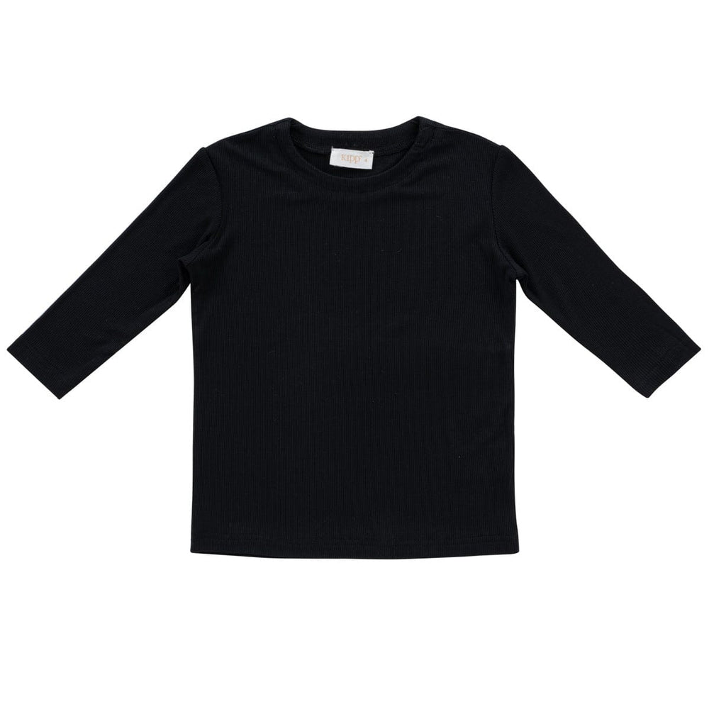 Fine Rib Top - Black
