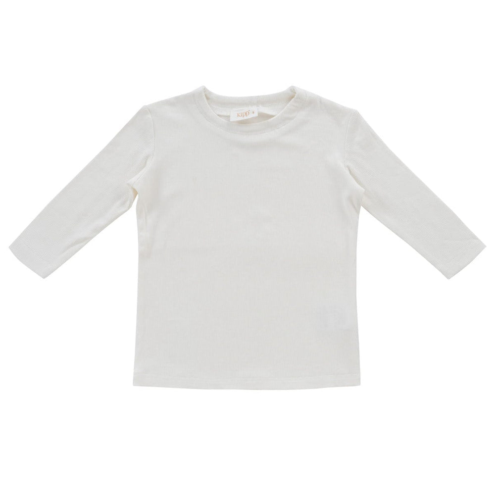 Fine Rib Top - White