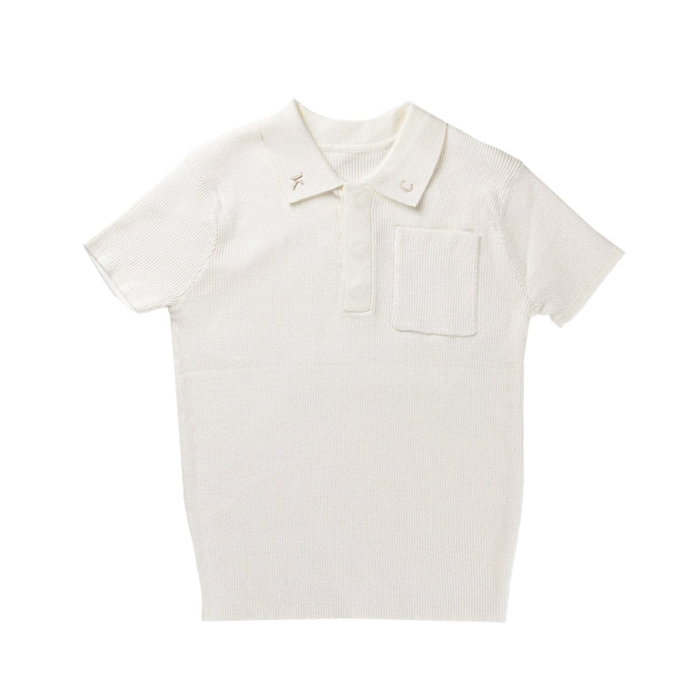 Hayden Ribbed Knit Top - White
