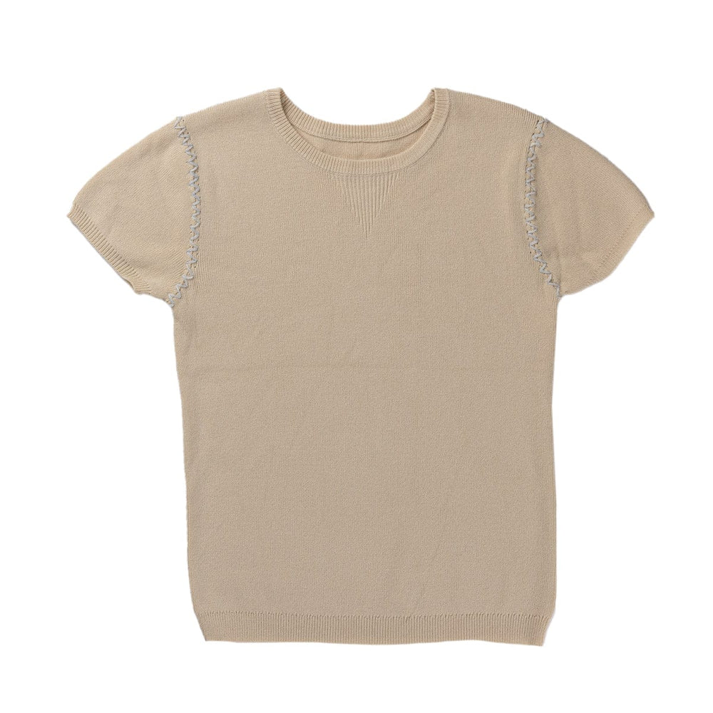 Enzo Solid Knit Top - Blue