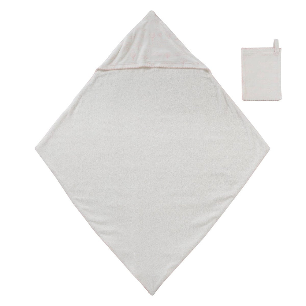 Cloud Nine Towel+Mitt Set - Pink