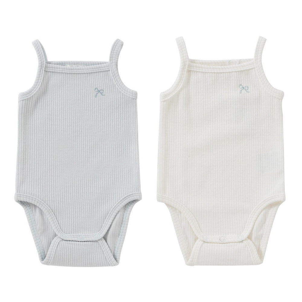 Flying Ribbons Onesie Set of 2 - Blue