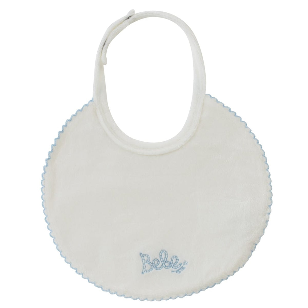 KIPP Bebe Bib - White Blue
