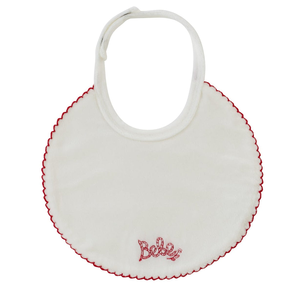 KIPP Bebe Bib - White Red