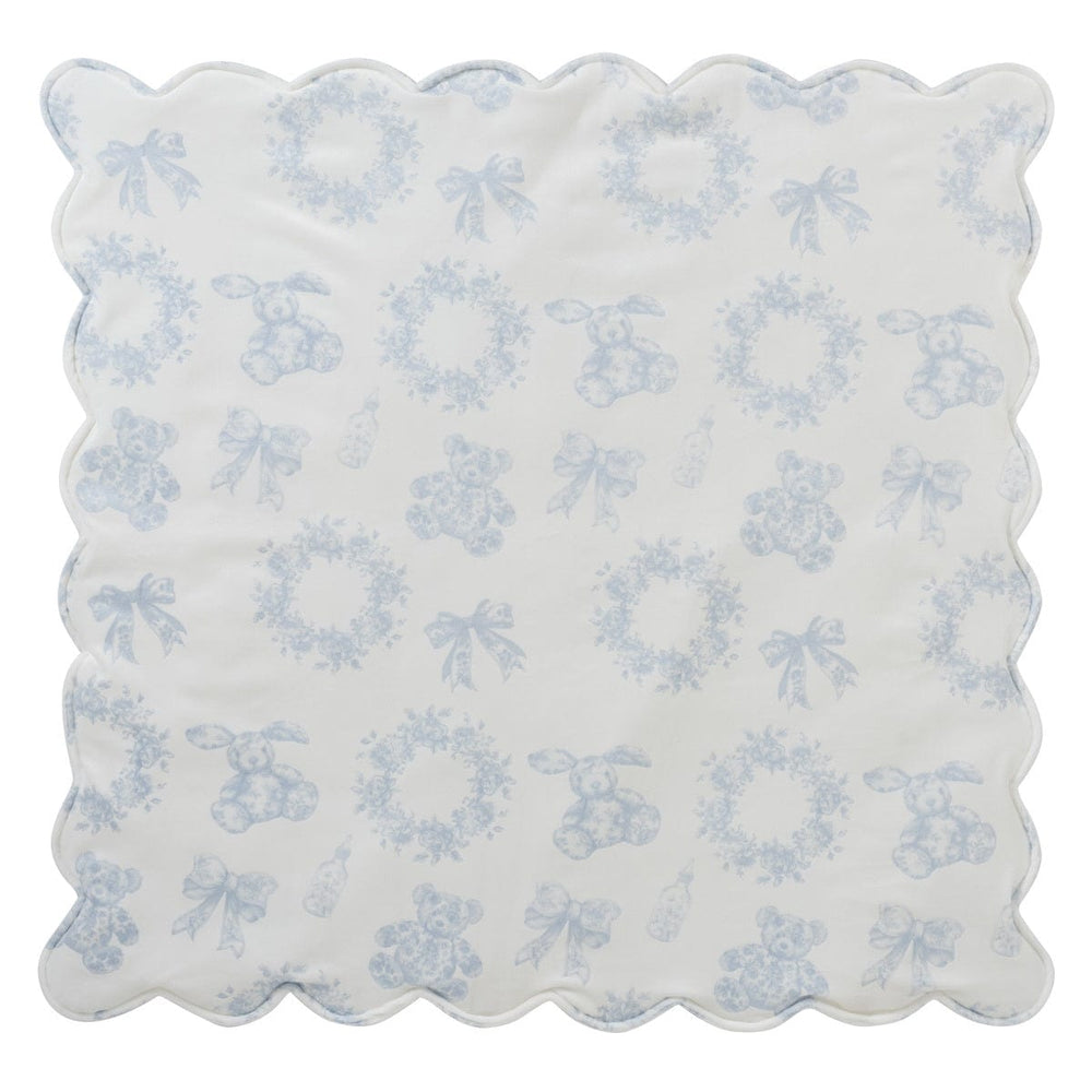 Petit Toile Blanket - White Blue