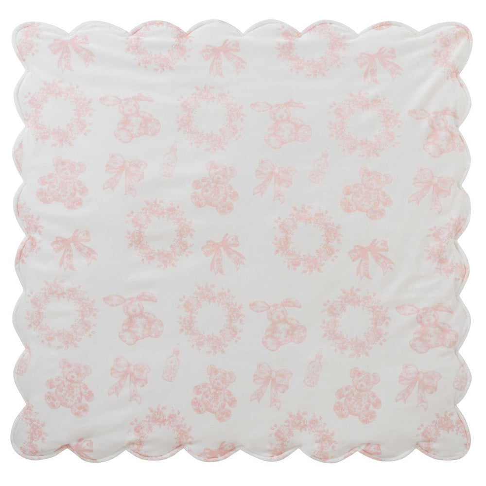 Petit Toile Blanket - White Pink