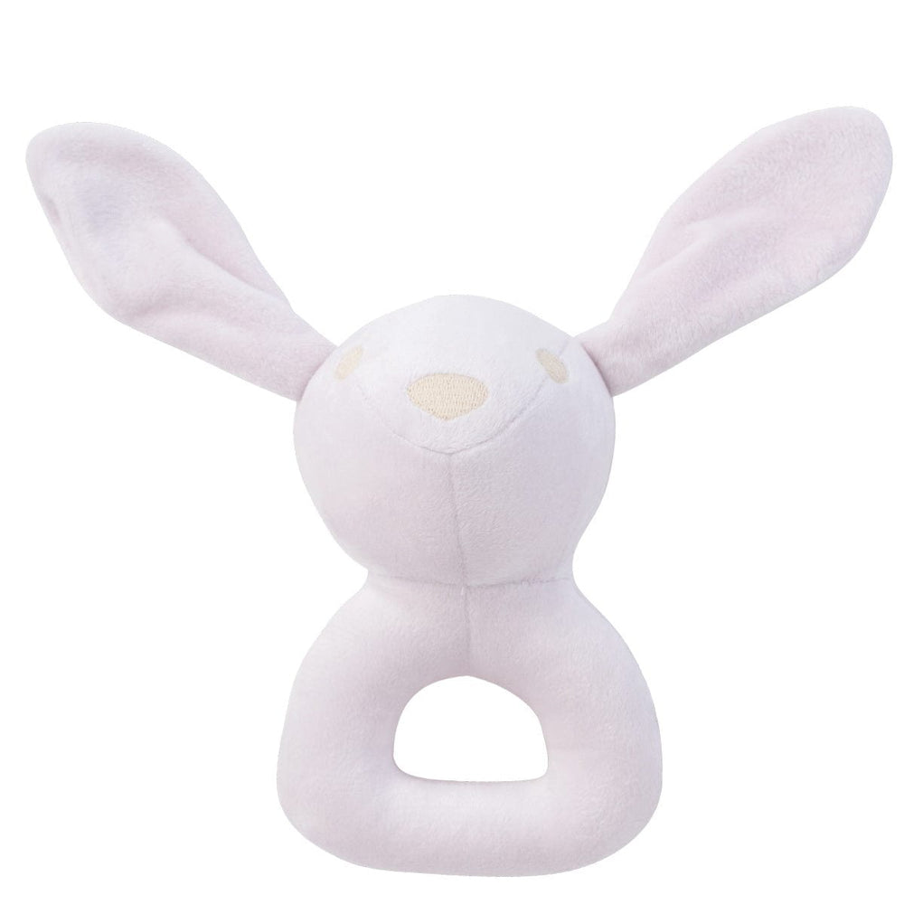 Petit Toile Bunny Rattle Toy - Pink