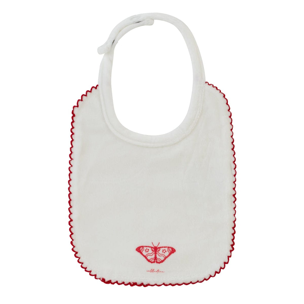 Flutter Bib - White Red