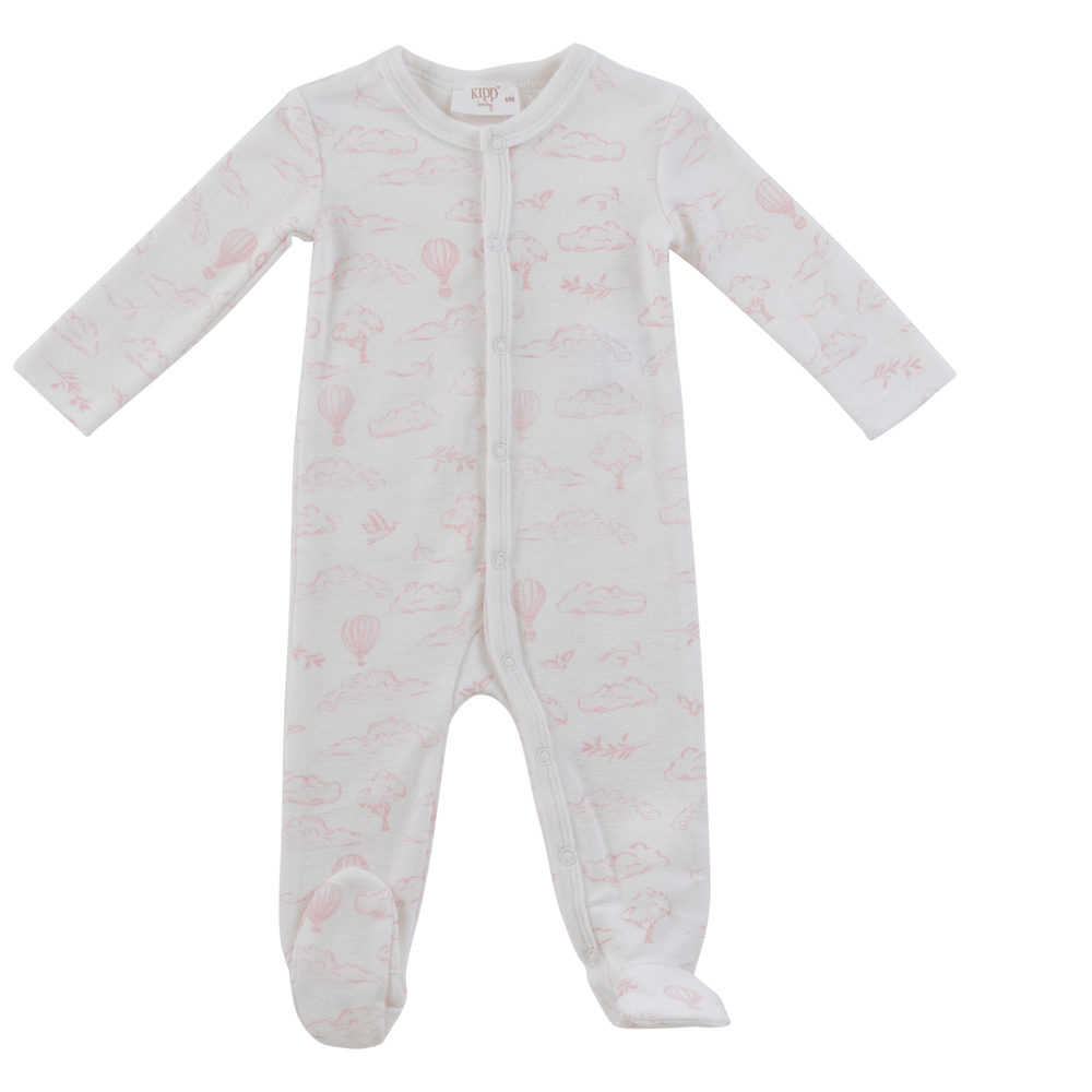 Cloud Nine Terry Romper - Pink