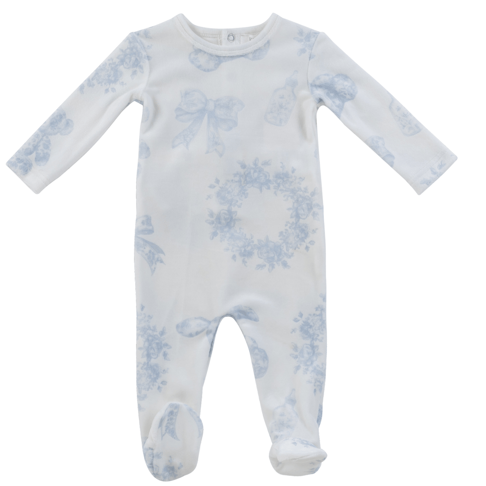 Petit Toile Romper - White Blue