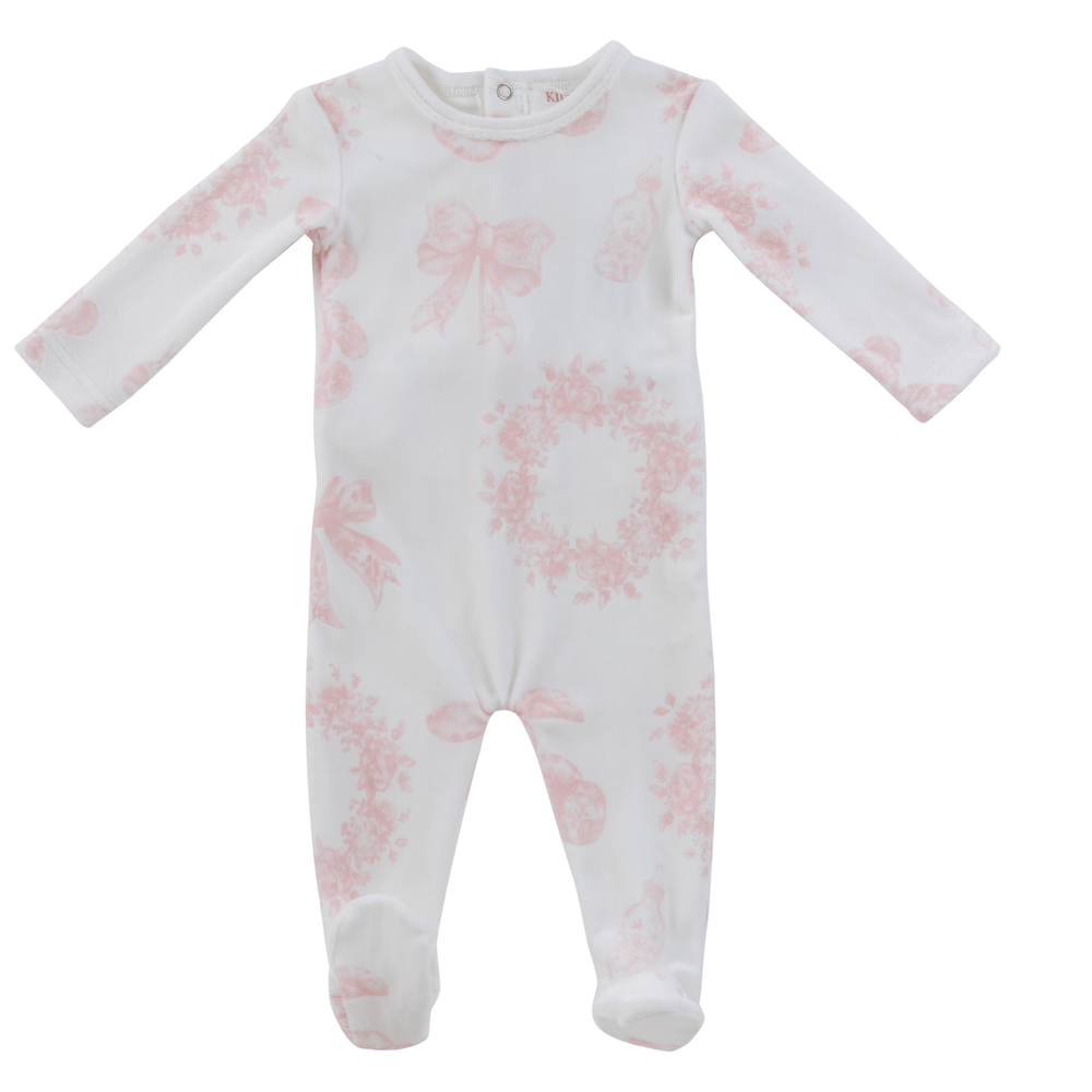 Petit Toile Romper - White Pink
