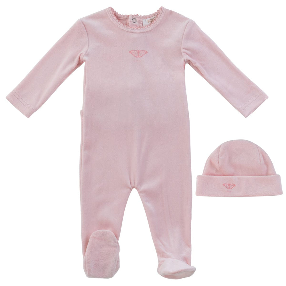 Flutter Romper+Hat Set - Pink