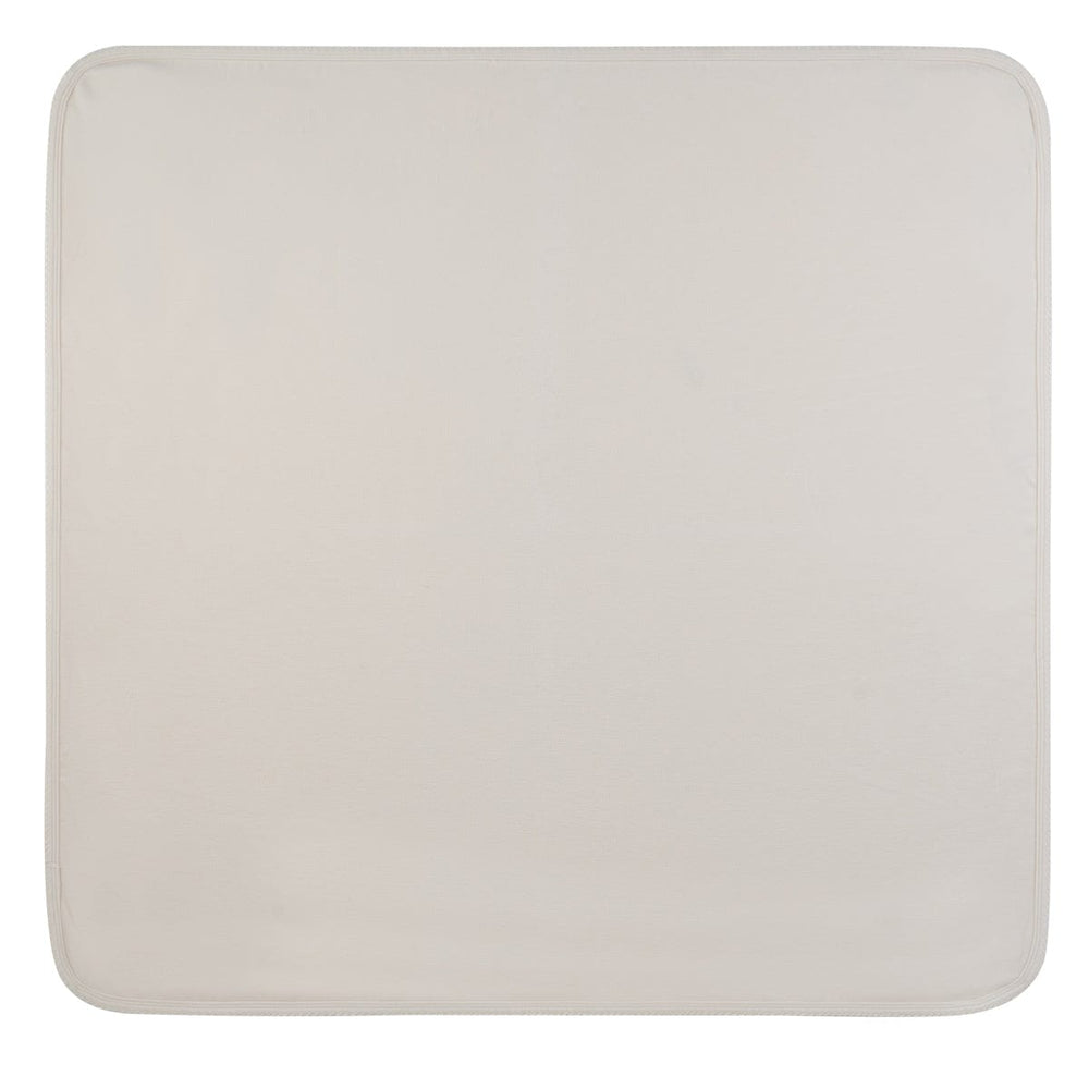 Felt Bow Blanket - White