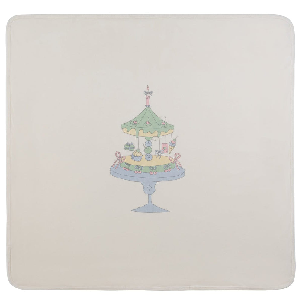 Party Cake Blanket - White Blue