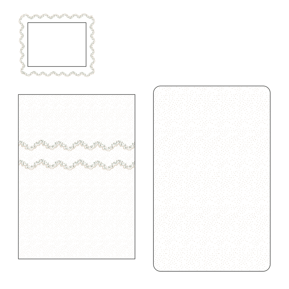 Garden Party 4PC Mini/Porta Crib Set - Stone