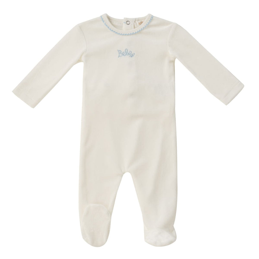 KIPP Bebe Romper - White Blue