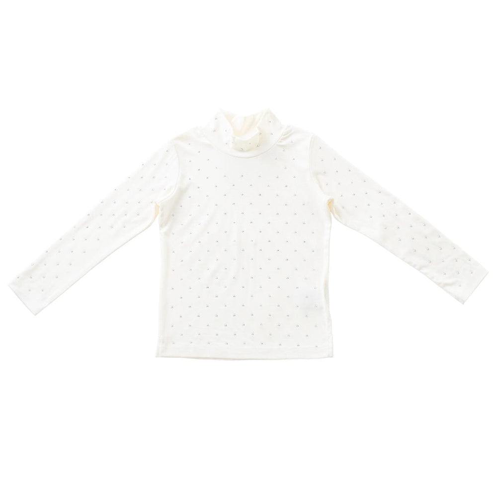 Celeste Crystal Turtleneck - White